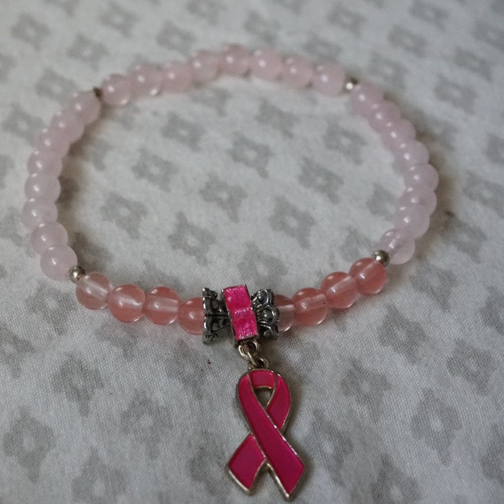 Pink Ribbon Breast Cancer Awareness bracelet